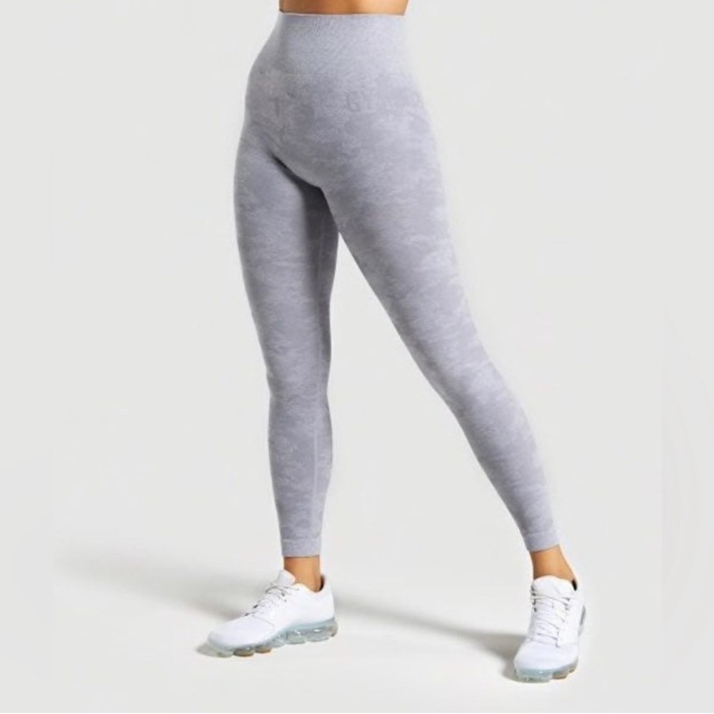Gymshark Light Grey Camo Leggings